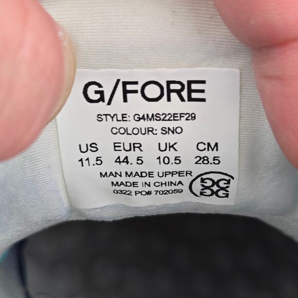 G/Fore G4 MG4+ Gray Camo Athletic Casual Lace Up Spikeless Golf Shoe Mens 11.5 - Picture 14 of 14